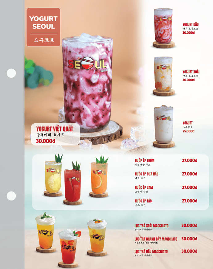 Menu SEOUL Ninh Bình trang 16