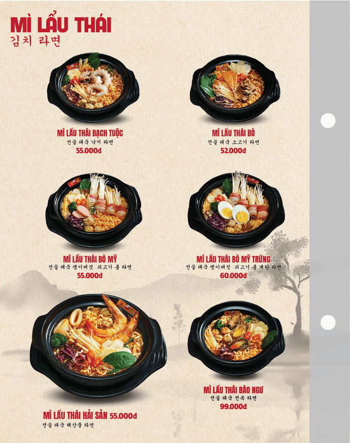 Menu SEOUL Hà Lam trang 3