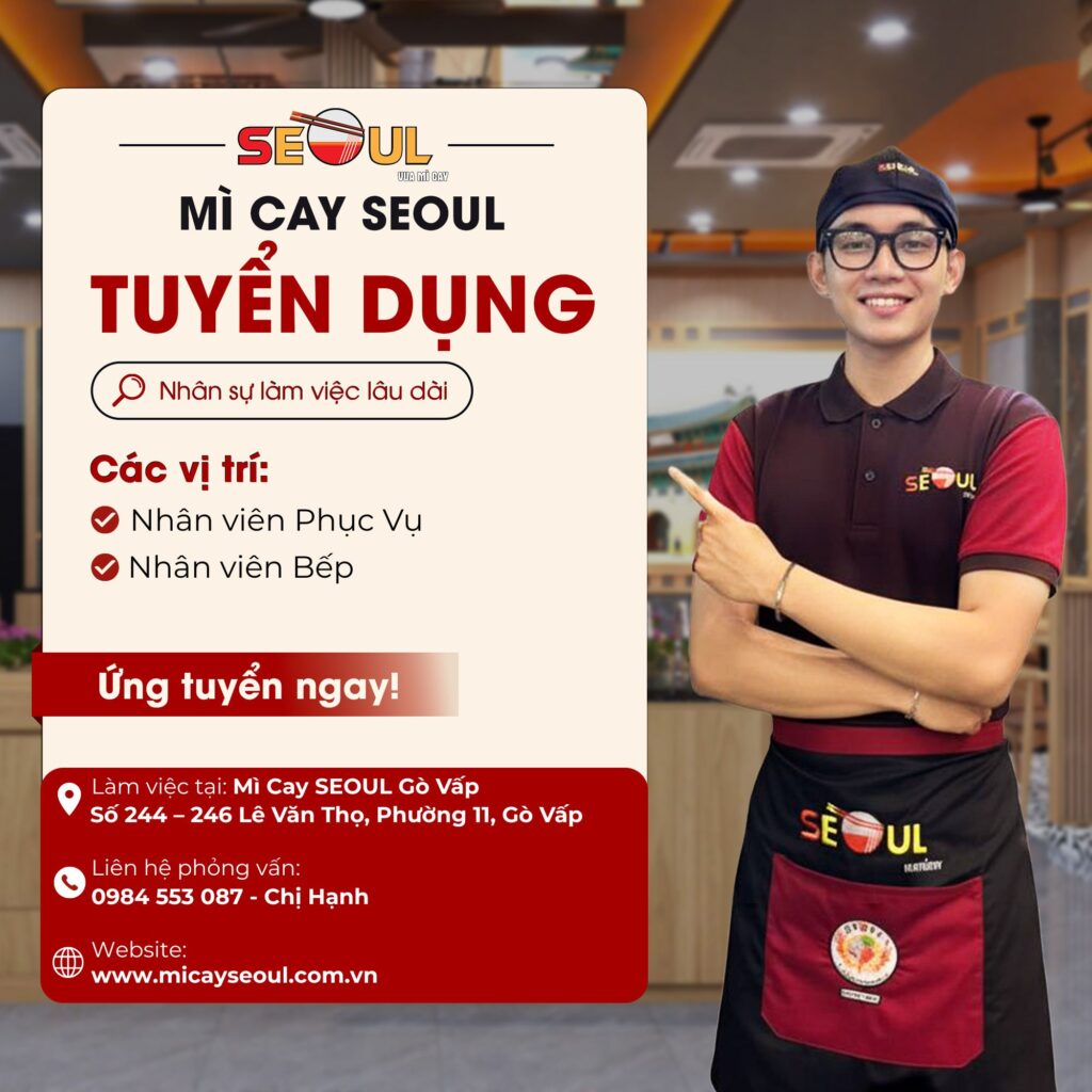SEOUL LÊ VĂN THỌ TUYỂN DỤNG