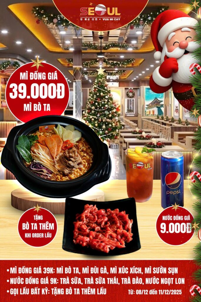 Vui mùa lễ – deal cực mê! – SEOUL BUÔN HỒ