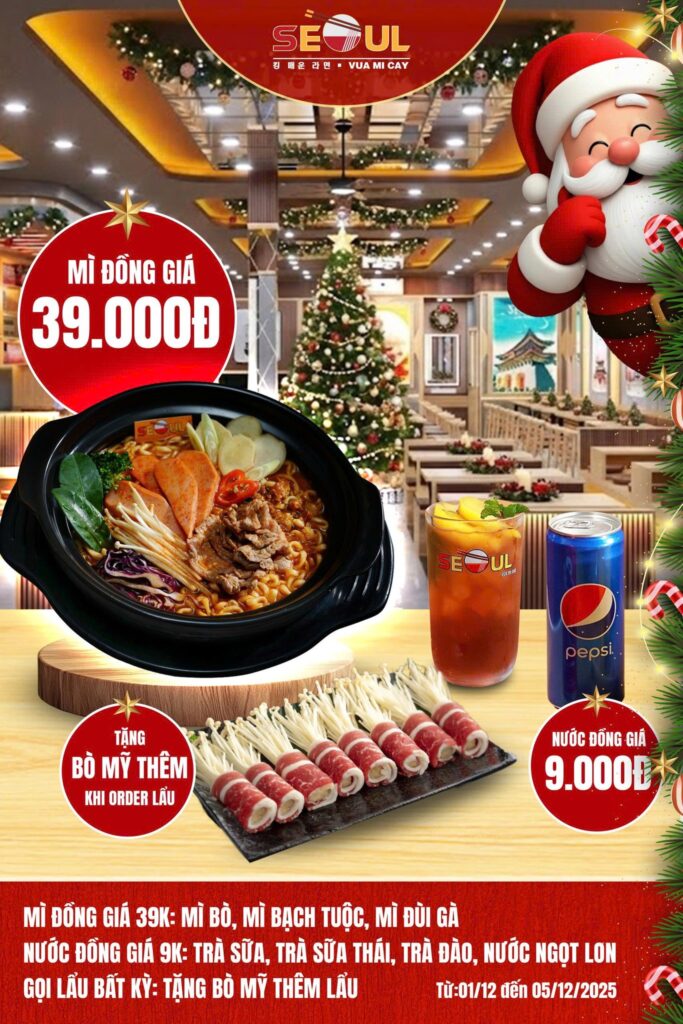 Bùng nổ ưu đãi dịp cuối năm! – SEOUL ĐÔ LƯƠNG