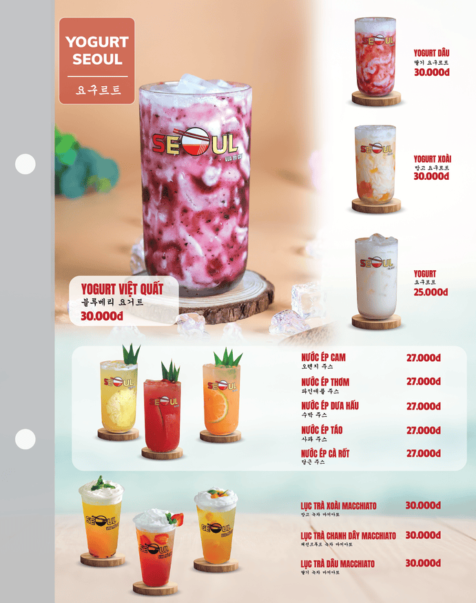 Menu SEOUL Buôn Hồ trang 16