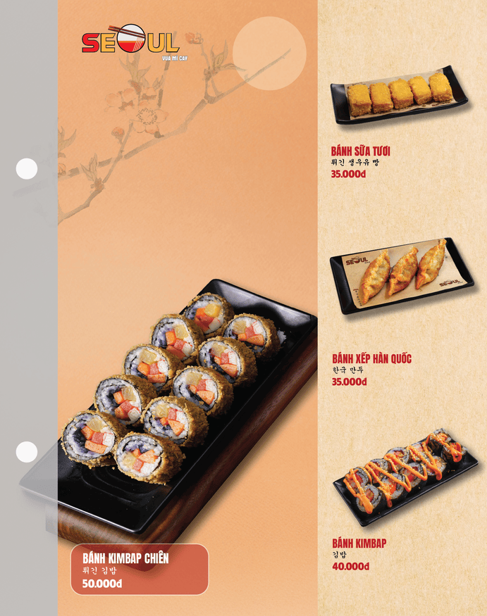 Menu SEOUL Gò Dầu trang 8