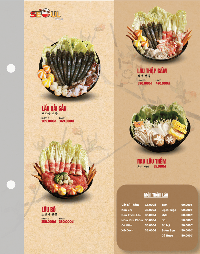 Menu SEOUL Phùng Khoang trang 6
