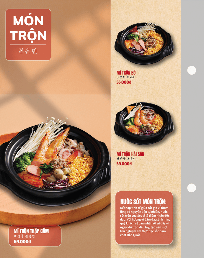 Menu SEOUL Quận 8 trang 9