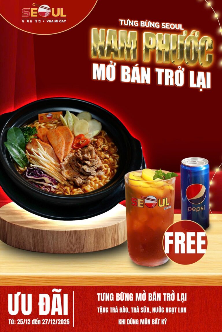 Tưng bừng mở bán trở lại! – SEOUL NAM PHƯỚC
