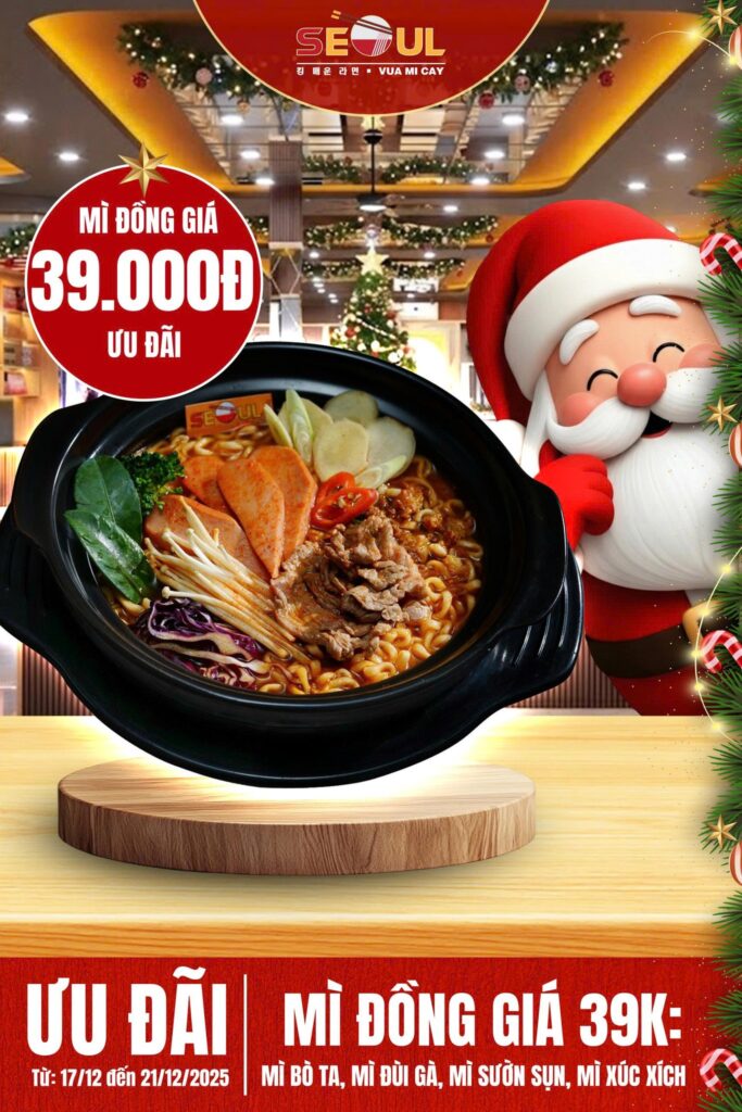 Noel thêm vị – deal xịn mê ly! – SEOUL TÂN SƠN NHÌ