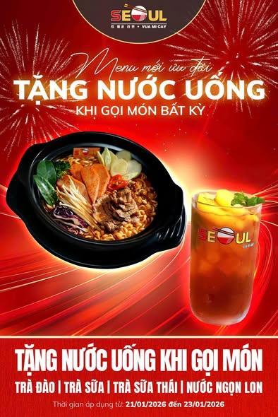 Menu mới trình làng – ưu đãi rộn ràng! – SEOUL BIÊN HÙNG