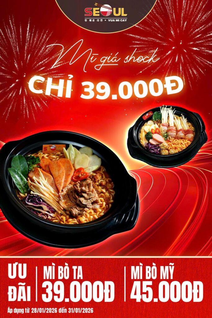 Mì ngon hết nấc – ưu đãi cực chất! – SEOUL GIA KIỆM