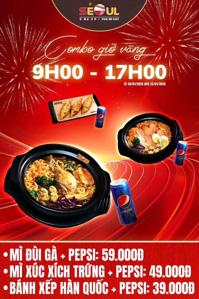 Khung giờ vàng – ngàn ưu đãi! – SEOUL LÊ THANH NGHỊ