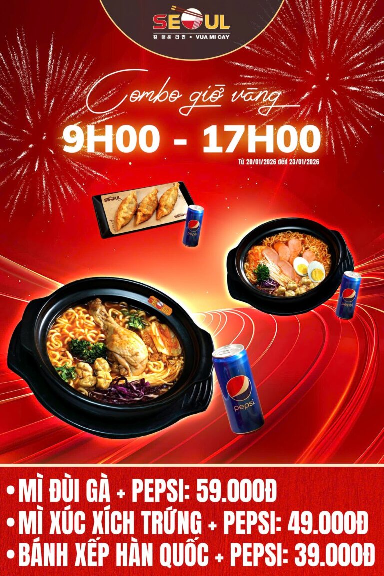 Khung giờ vàng – ngàn ưu đãi! – SEOUL LÊ THANH NGHỊ