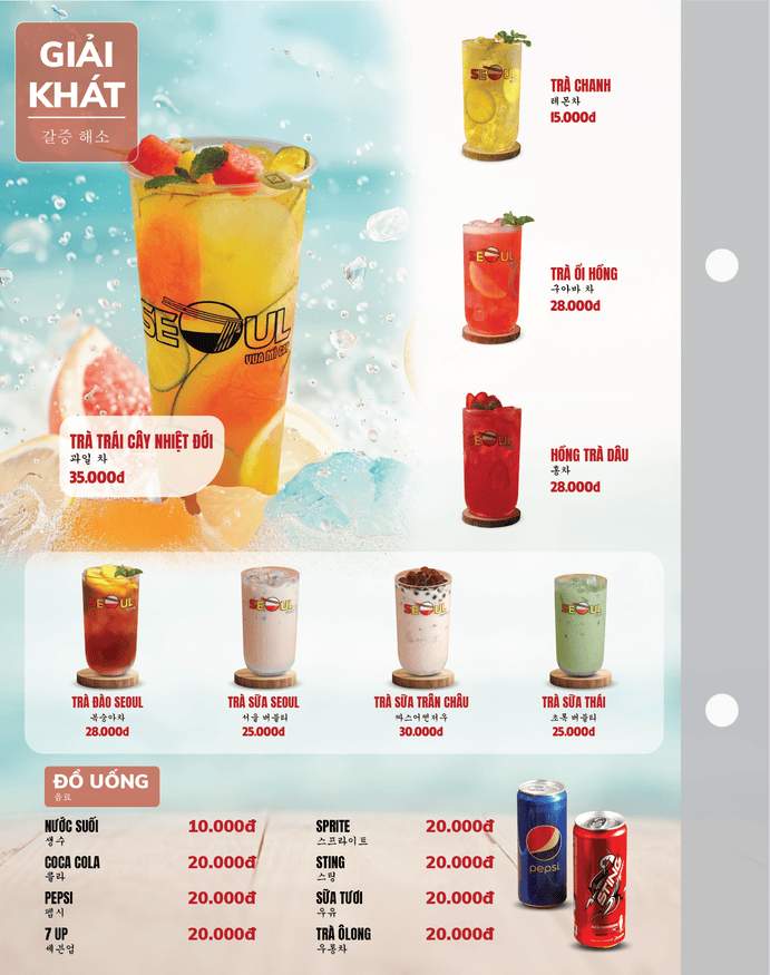 Menu SEOUL Biên Hùng trang 15