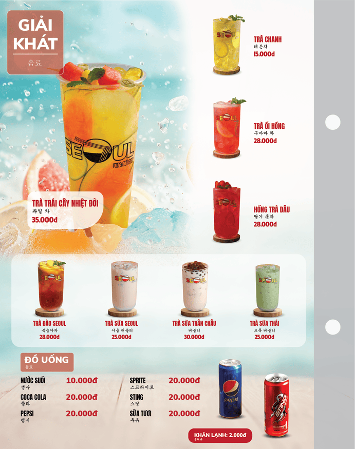 Menu SEOUL Krông Pắk trang 15