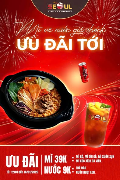 Deal ngon – giá hời! – SEOUL Ô MÔN