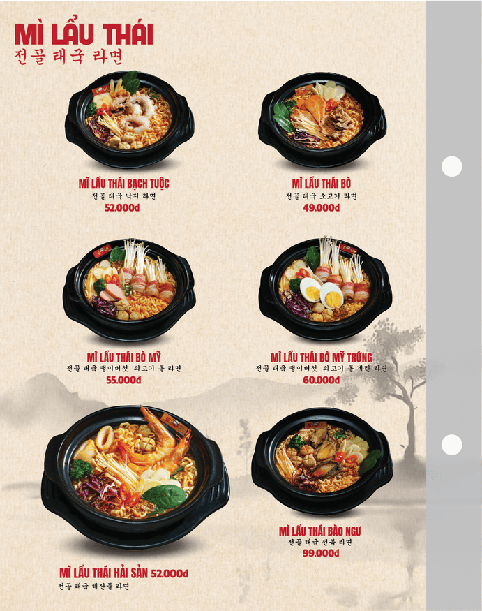 Menu SEOUL Chư Sê trang 3