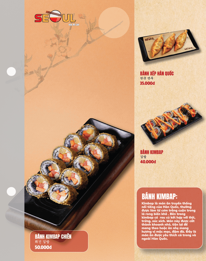 Menu SEOUL Vĩnh Long trang 8