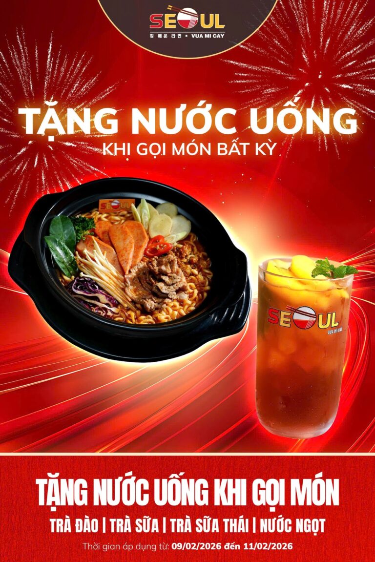Ra mắt menu mới – ưu đãi tới! – SEOUL VĨNH LONG