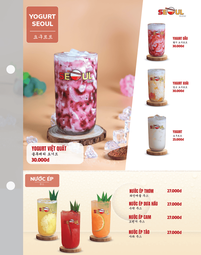 Menu SEOUL Bình Hoà trang 16