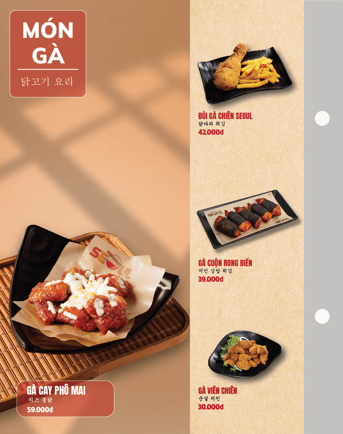 Menu SEOUL Phan Rang - Tháp Chàm trang 11