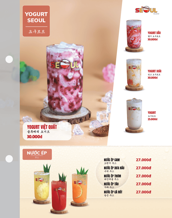 Menu SEOUL Phan Rang - Tháp Chàm trang 16