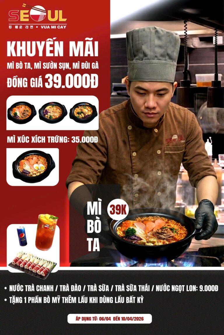 Deal xịn cập bến – ngon quên lối về! – SEOUL BẮC SƠN