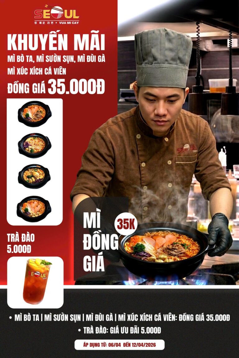 Tháng tư rong chơi – ăn ngon giá hời! – SEOUL DẦU TIẾNG