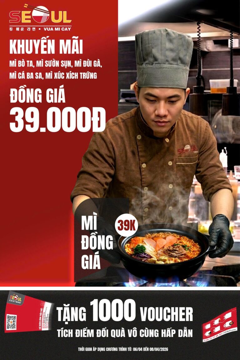 Đầu tháng rộn ràng – đón deal ngập tràn! – SEOUL DĨ AN CN3