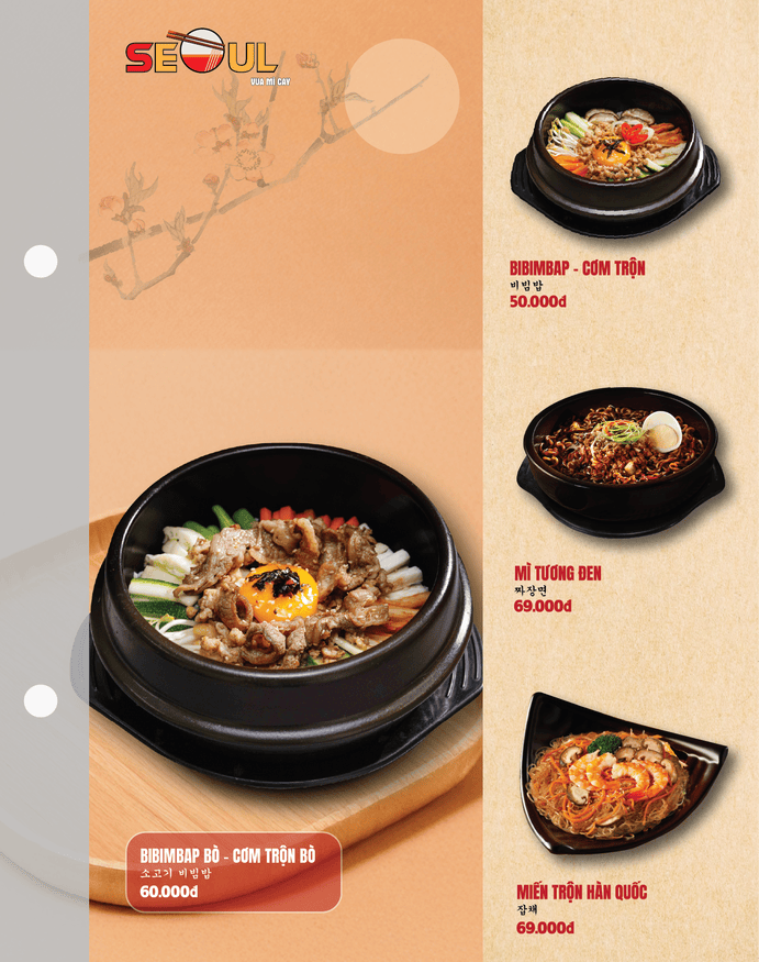 Menu SEOUL Vĩnh Lộc trang 11