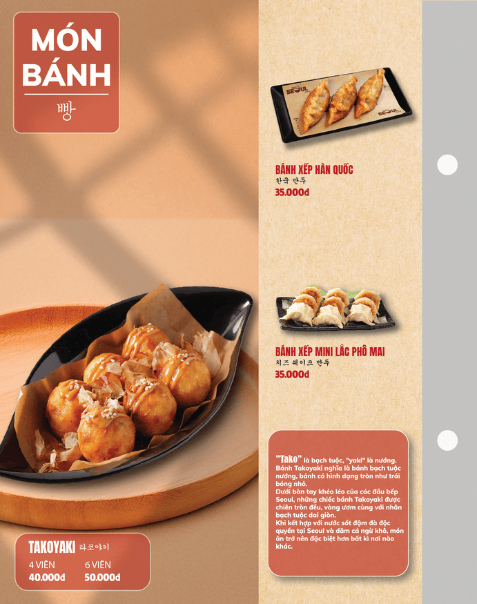 Menu SEOUL Hoà Thành trang 7