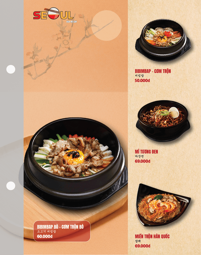 Menu SEOUL Hoà Thành trang 10