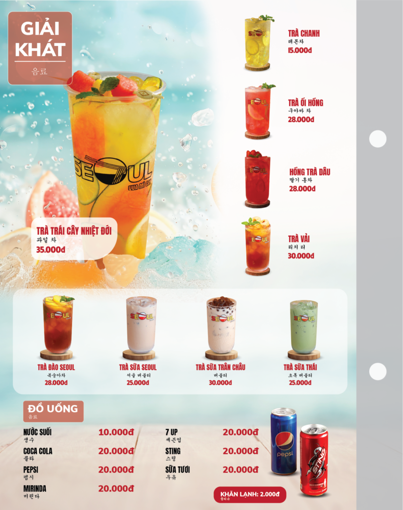 Menu SEOUL Sóc Trăng - Cn2 trang 15