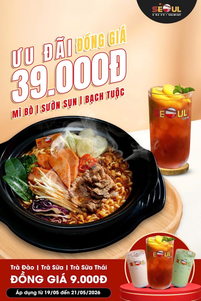 Hè rực rỡ – deal ngon hết cỡ! – SEOUL THẠCH HÒA