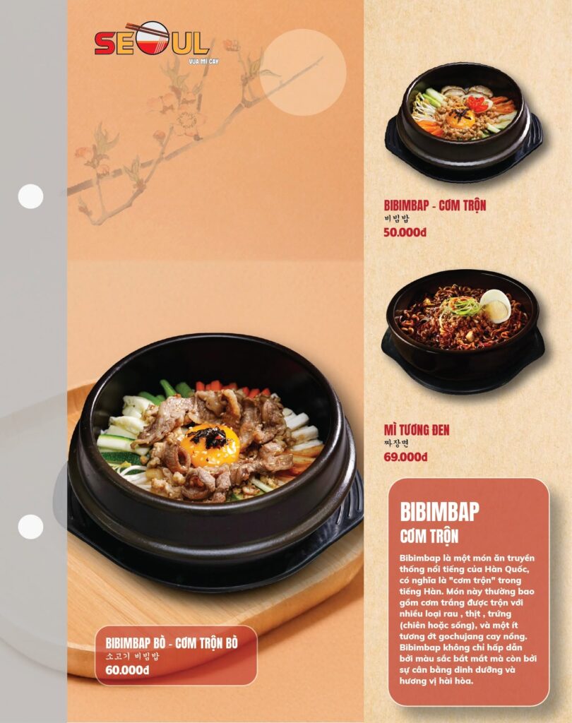 Menu SEOUL Đông Hà trang 10