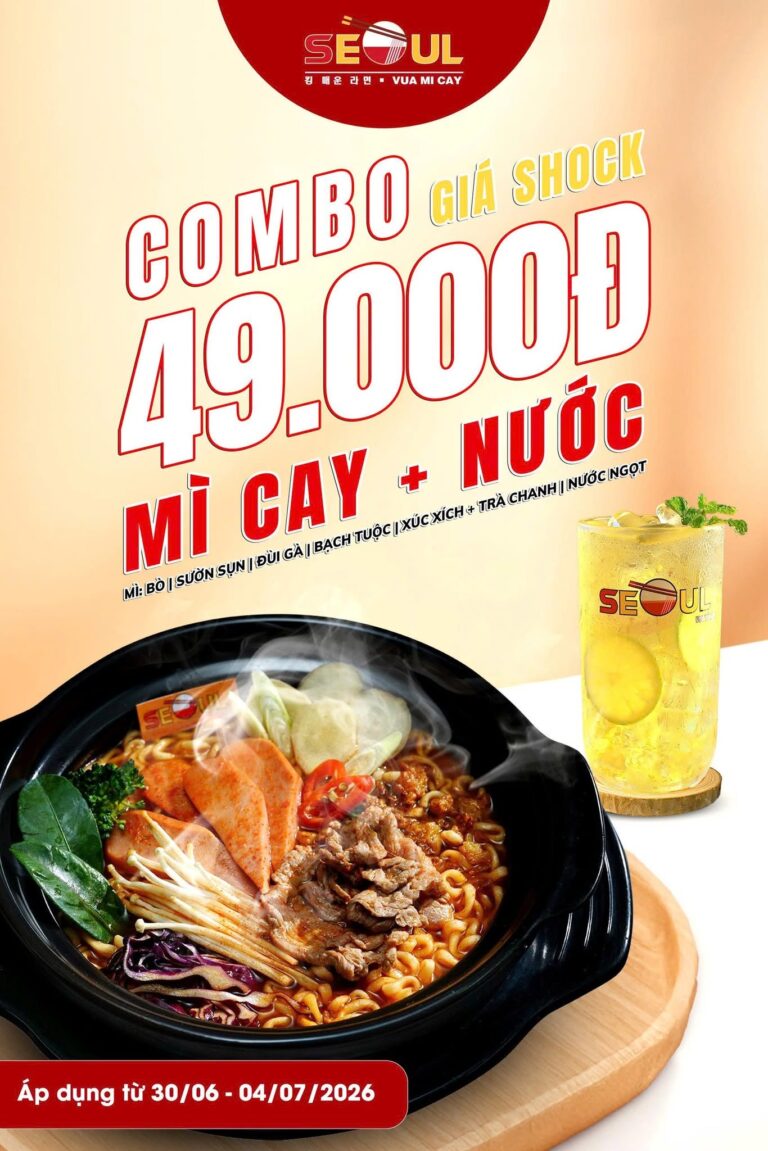 Nắng đã có mũ, đói đã có SEOUL – Combo hè chỉ 49K! – BẠC LIỆU CN1 – CN2