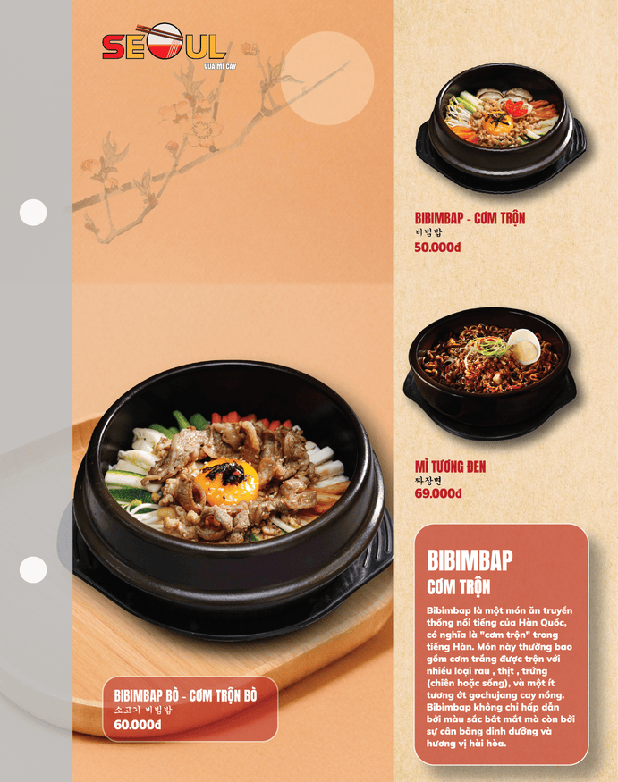 Menu SEOUL Xuân Lộc trang 7
