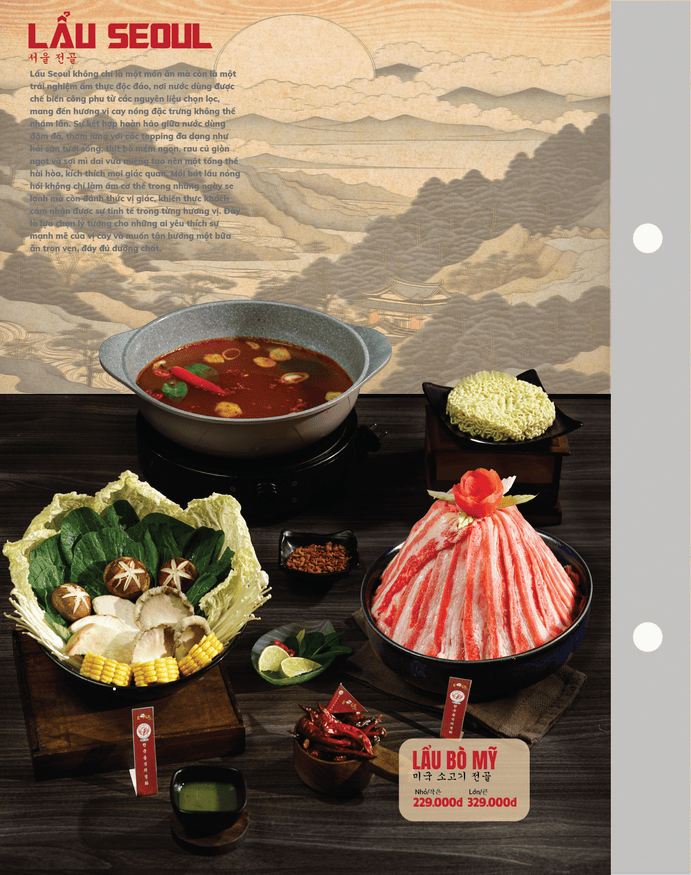 Menu SEOUL Xuân Lộc trang 4