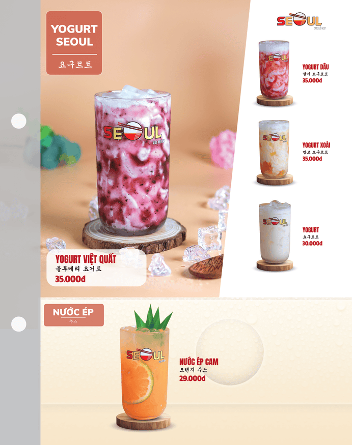 Menu SEOUL Quận 7 - 503A Huỳnh Tấn Phát trang 16