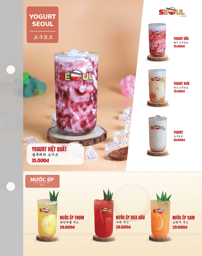 Menu SEOUL Đặng Văn Bi trang 16