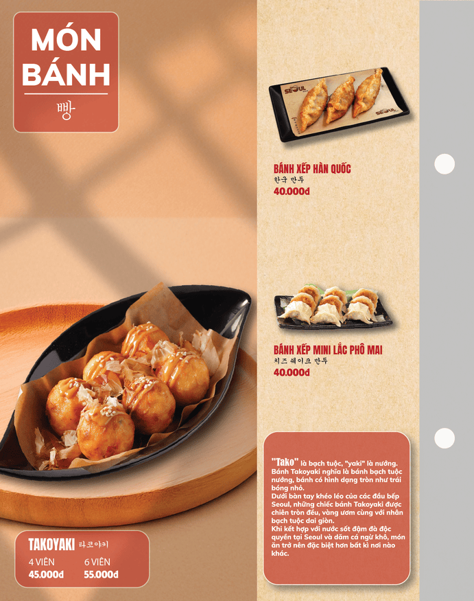Menu SEOUL Vũng Tàu trang 7