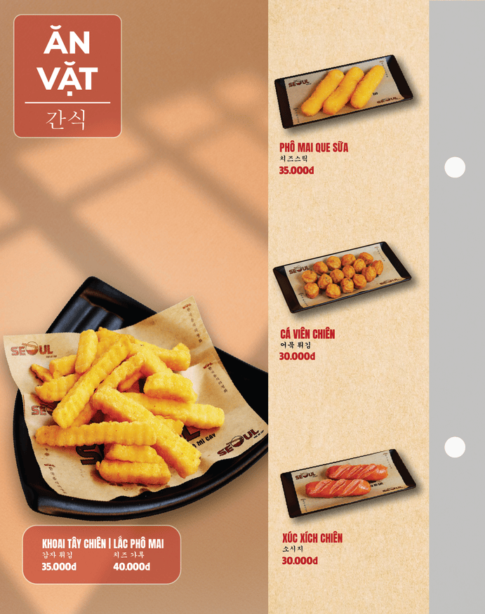 Menu SEOUL Vũng Tàu trang 13