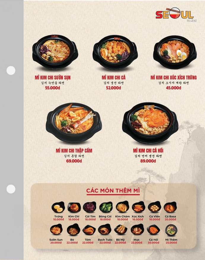 Menu SEOUL Phú Mỹ - Cn2 trang 2