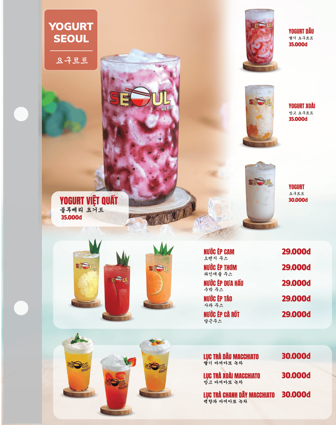 Menu SEOUL Tam Kỳ - Cn2 trang 16