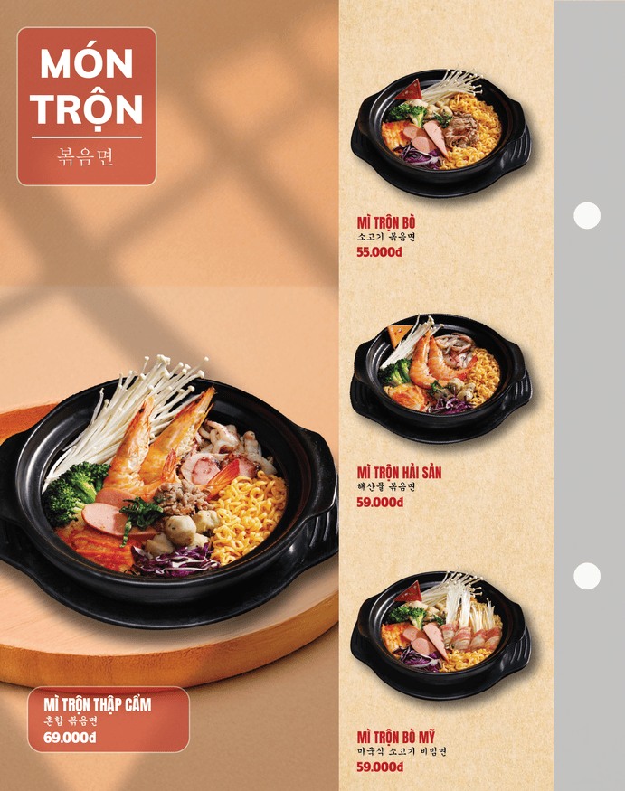 Menu SEOUL Hoàng Mai trang 9