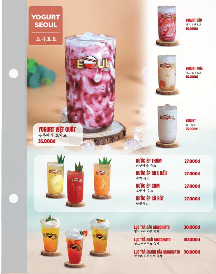 Menu SEOUL Hoàng Mai trang 16