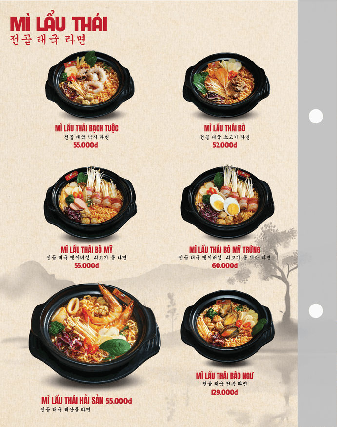 Menu SEOUL Khánh Bình trang 3