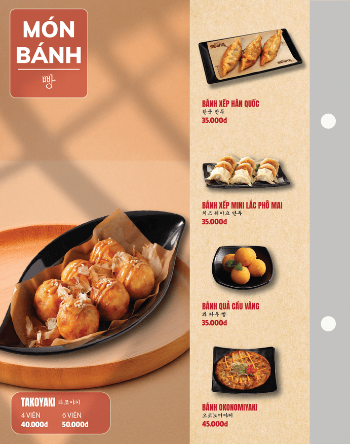 Menu SEOUL Khánh Bình trang 7