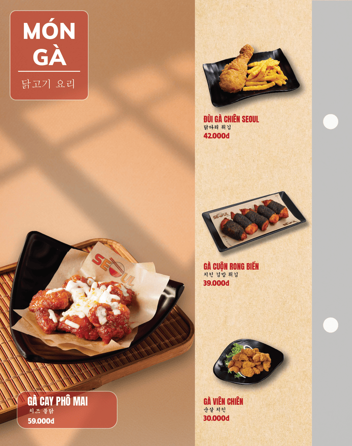 Menu SEOUL Khánh Bình trang 11