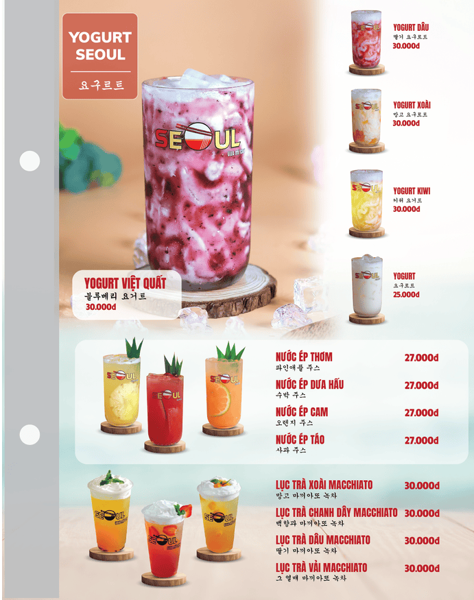 Menu SEOUL Khánh Bình trang 16