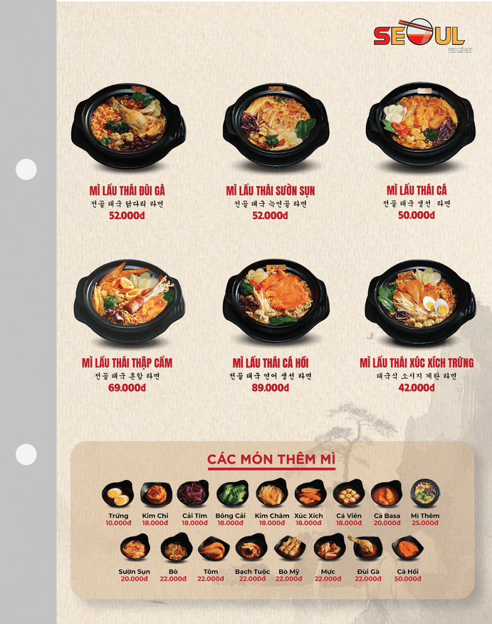 Menu SEOUL Liêu Trung trang 4