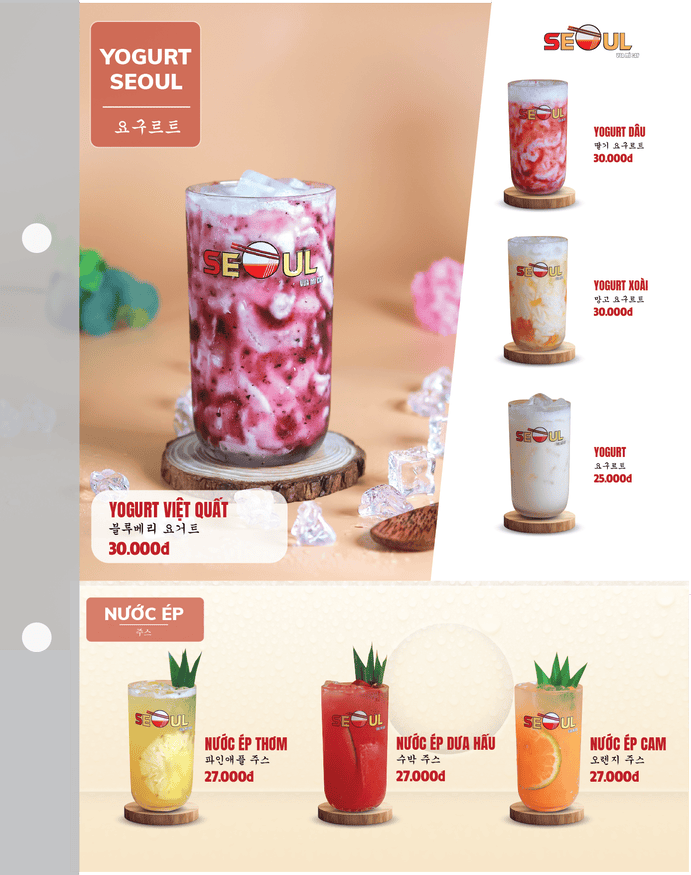 Menu SEOUL Liêu Trung trang 16